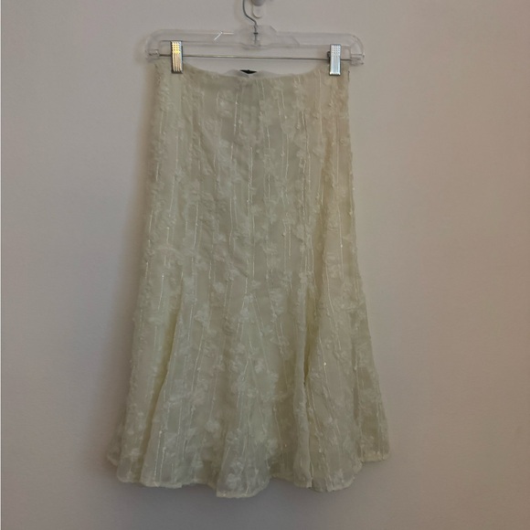 Princess Polly Yellow Midi Skirt with Textured Overlay - Picture 2 of 4